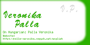 veronika palla business card